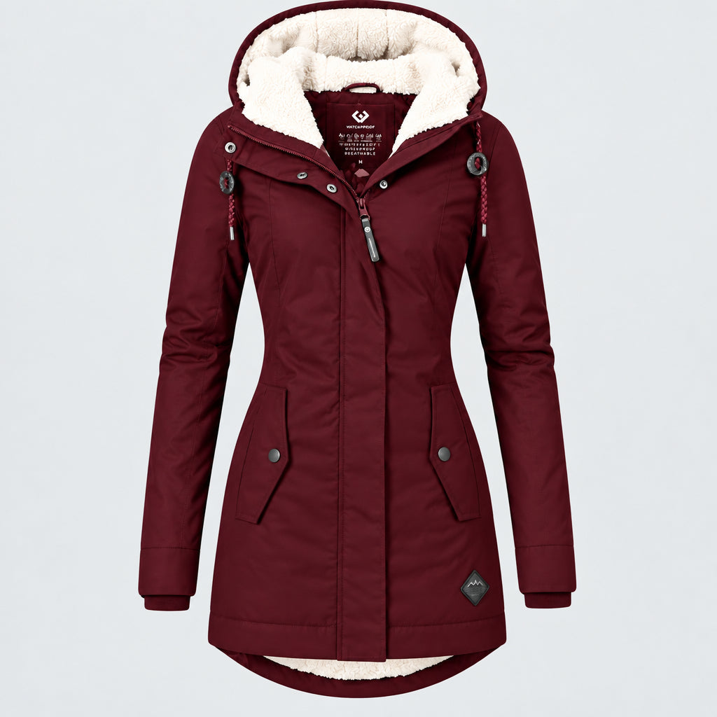Ursula | Damen Winterjacke mit Kapuze Winterparka
